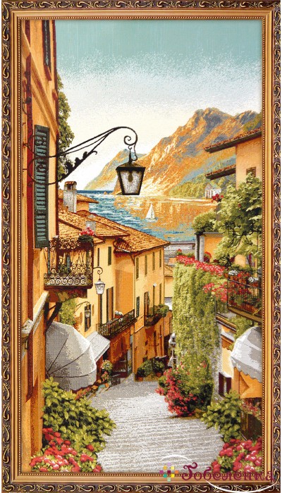 Картина "Цветочная улица" (гобелен).Размер:35х70 см