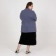 Куртка-рубашка женская большого размера Джуна джинс