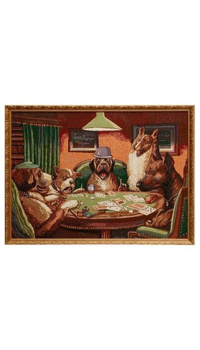 Картина "Покер" (гобелен).Размер:54х76 см