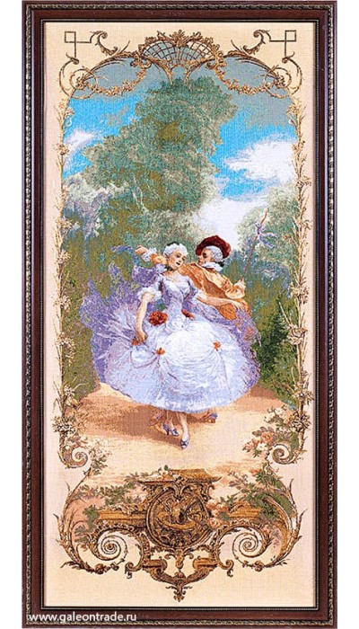 Картина "Урок танца" (гобелен).Размер:70х155см