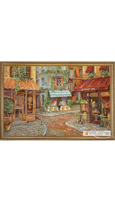 Картина "Парижское кафе" (гобелен).Размер: 35х50 см