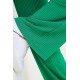 Костюм лапша палаццо + топ классический длинный рукав 1255 зеленый