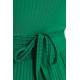 Костюм лапша палаццо + топ на завязках  короткий рукав 1254 зеленый